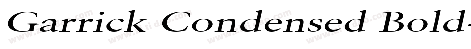 Garrick Condensed Bold字体转换